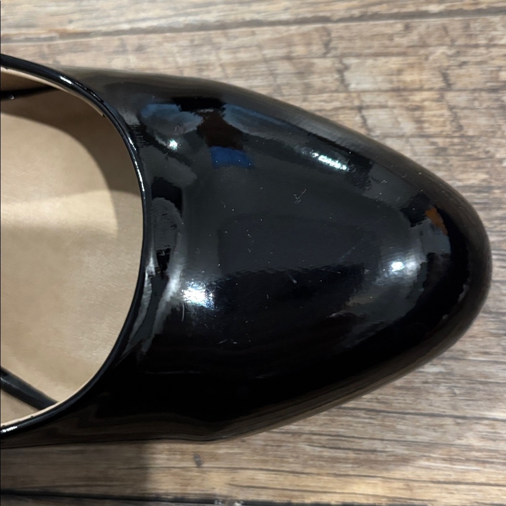 Chinese Laundry Shiny Black Wedges - Picture 4 of 9
